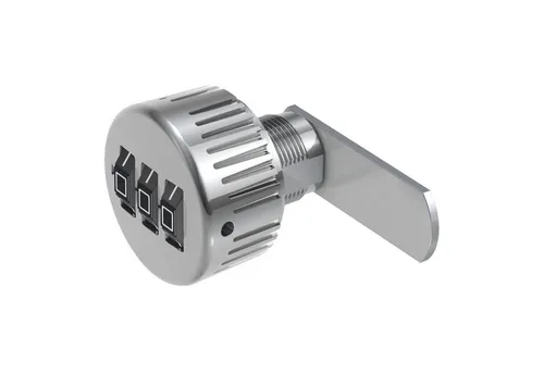 BASI Schließzylinder Hebelschloss, (Packung, 1-St), Zahlenkombination 3-stelliger, Ideal für Spinde, universal, 1 Stück