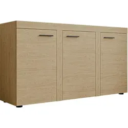 Mirjan24 Kommode Eiche 149x82x40 cm - Stilvolle Kommode aus Holzwerkstoff mit praktischem Stauraum. Ideal für das Wohnzimmer, einfach aufzubauen und mit moderner Laminatoberfläche. Lieferung bis zur ersten Tür.