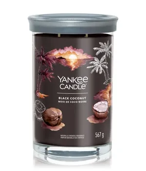 Black Coconut Signature Large Tumbler 567g 2-Docht - Duftkerze mit exotischer Kokosnuss- und Blumenmischung, ideal für ein entspannendes Ambiente und ein Hauch von Urlaub im eigenen Zuhause.