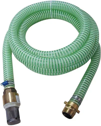 Güde Saugschlauch Sauggarnitur KA 4P, 4m für Gartenpumpen - Hochwertiger 4m Spiral-Ansaugschlauch mit 25mm Ø und langlebigen Messing-Armaturen. Ideal für vielseitige Sauganforderungen in Haushalt und Werkstatt.