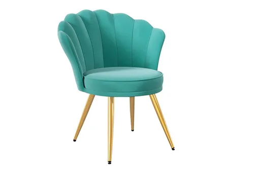 HawthyHome Esszimmerstuhl Samt mit Armlehnen und Metallfüßen