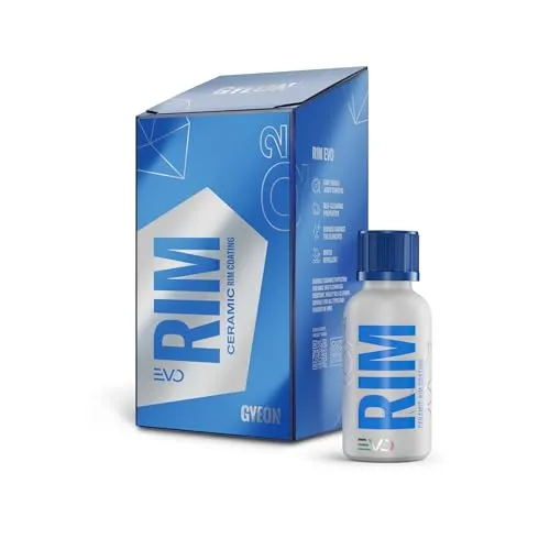 Gyeon Q² Rim EVO - Keramik Felgenversiegelung - Felgenversiegelung für langanhaltenden Schutz bis zu 18 Monate. Hitzeresistent und selbstreinigend, ideal für alle Felgentypen.