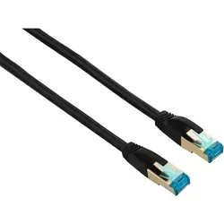 HAMA CAT-6 Netzwerkkabel 7,5m vergoldet doppelt geschirmt - Schwarz