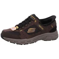 Skechers Herren Oak Canyon CONSISTENT Winner Wanderschuh, Brown, 46 EU - Herren-Sneaker mit flexibler Traktions-Laufsohle und luftgekühlter Komfort-Einlegesohle aus Memory-Schaum für optimalen Komfort bei jedem Schritt.