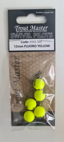 Spro Trout Master Swivel Snap Pilot Schwimmer 12mm Fluoro Yellow 5 Stück OVP