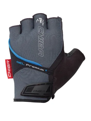Chiba Fahrrad Handschuhe Gel Premium grau, Größe: L - Fahrradhandschuhe mit perfekter Belüftung und robustem Digital Carbon Fibre für optimalen Grip. Ideal für Vielfahrer und Tourenfahrer, mit Poron-Polsterung für besten Schutz.