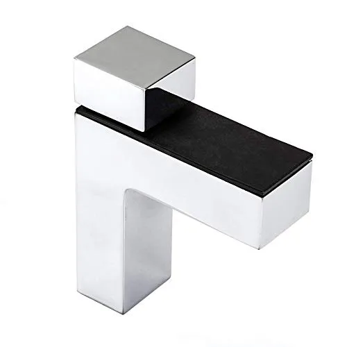 SO-TECH® Wandregalhalter HULK, 4-tlg. Chrom poliert - Wandkonsolen für Glas- und Holzböden, verdeckte Befestigung, belastbar bis 10 kg, ideal für modernes Wohndesign.