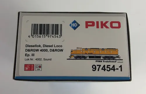 PIKO 97454 H0 DC Diesellok ML 4002 D&RGW Ursprungsausführung + PluX22 Dec. Sound