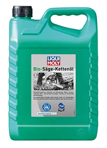 LIQUI MOLY Bio Sägekettenöl 5 L - Biologisch abbaubar - Kettensägenöle mit hervorragendem Haftvermögen und hohem Verschleißschutz. Ideal für umweltbewusste Gartenpflege.