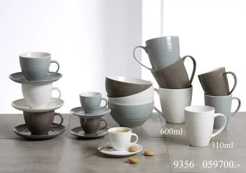 Flirt by R&B Frühstücks-Serie Suomi Größe Kaffeebecher 310 ml Suomi Creme Weiss