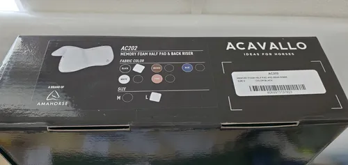 Acavallo Memory Foam Half Pad And Rear Riser, 3 - Reiten: Anatomisch geschnittenes Memory Foam Pad mit erhöhter Rückseite für optimalen Sattelschwerpunkt und Druckverteilung, sorgt für maximalen Komfort und minimiert Reibung.