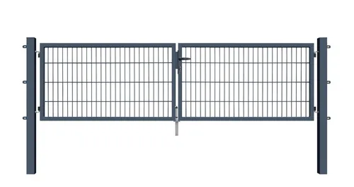 Terrasse2000 Gartentor 300 x 80 cm Doppelstabmatten Gartentor Doppeltor Basic 6/5/6 mm