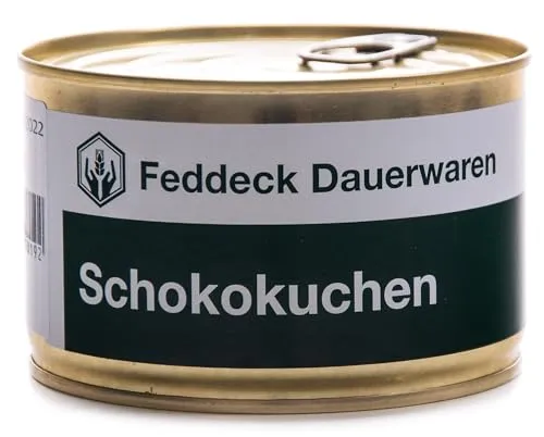 Dosenkuchen Schokoladenkuchen, in der Dose gebacken, 170 g