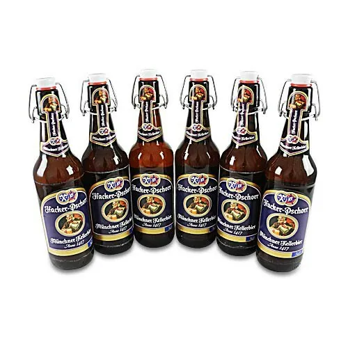  5,33€/1l) Hacker-Pschorr Kellerbier naturtrüb (6 Flaschen à 0,5 l / 5,5 % vol.