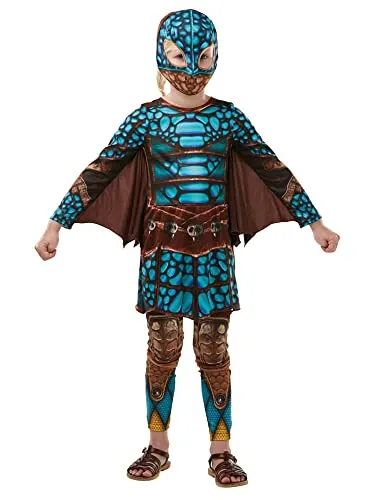 Rubie's How to Train Your Dragon Jungen Kostüm - Bunter Overall mit Flügeln, inspiriert von 'How to Train Your Dragon'. Offizielles Produkt, erhältlich in 4 Größen - perfekt für Karneval und besondere Anlässe.
