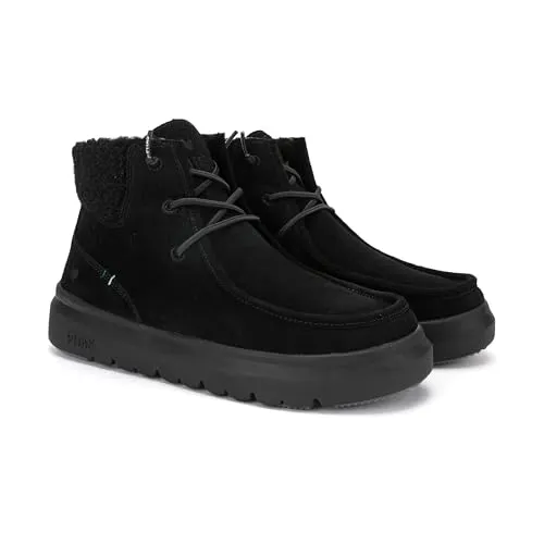 PITAS | BERNA | Freizeitstiefel für Damen | Stadtstiefel | Winter-Bootsschuhe | Freizeitschuhe | Freizeit-Sneakers | Schuhe ohne Schnürsenkel | Walkinpitas-Schuhe | Schwarz | 40