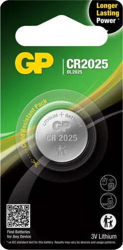 BATERIA GUZIKOWA LITOWA 3V CR2025 GP BATTERY 4891199001130 von GP