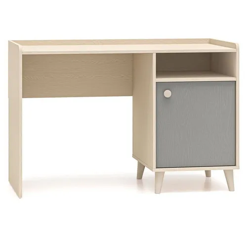Lomadox Schreibtisch MODICA-131, beige mit rosa, Softclose-Schublade, fühlbare Struktur, 120cm Breit