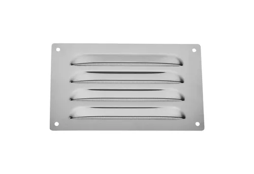 SO-TECH® Lüftungsgitter Belüftungsgitter Edelstahl SS304 mit Insektenschutz (1 St), 165 x 100 mm gebürstet aufschraubbar