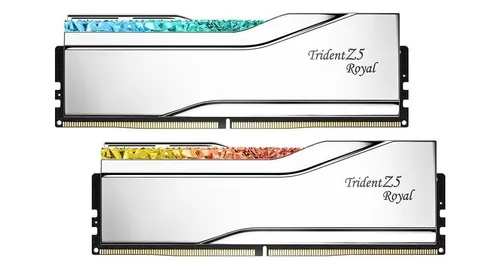 G.Skill TR5S RGB Royal DDR5 32GB (2x16GB) RAM - Hochleistungs-RAM mit 7600 MHz, ideal für Gaming und kreative Anwendungen, ausgestattet mit RGB-Beleuchtung für eine beeindruckende Optik.