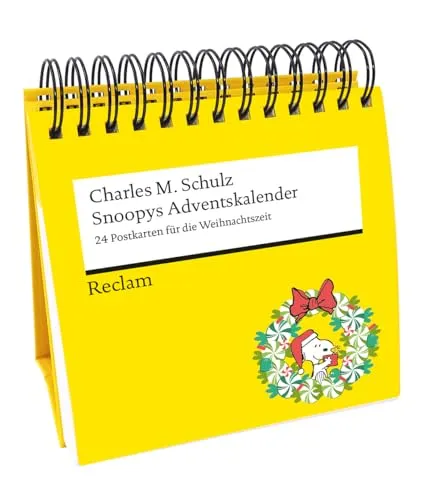 Snoopys Adventskalender: 24 lustige Peanuts-Comics - Mangas – Adventskalender zum Aufstellen mit 24 heraustrennbaren Postkarten, ideal für Fans von Peanuts und eine fröhliche Weihnachtszeit.