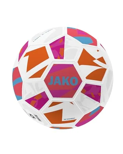 JAKO Ball Lightball Iconic - Fußball mit innovativer Hybrid Technologie für exzellente Kontrolle und Robustheit. Ideal für Training und Spiel, bietet der Lightball Iconic herausragende Performance.