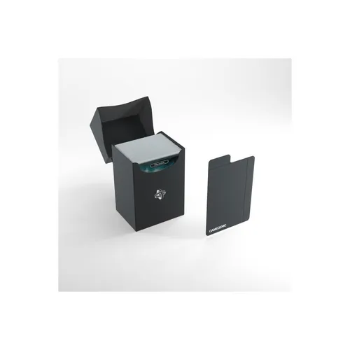 Gamegenic Spiel GGS25021 - Deck Holder 80+ Schwarz, praktische Kartenbox für sicheres Aufbewahren von Spielkarten