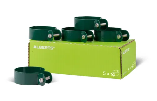 Alberts 5x Strebenschelle Schelle Zaunschelle Befestigungsschelle Streben Ø60mm