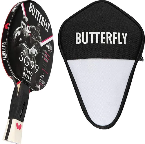 Butterfly Timo Boll SG99 Tischtennisschläger mit Hülle - Tischtennisschläger für Allroundspieler, inklusive praktischer Schlägerhülle für optimalen Schutz und Transport.