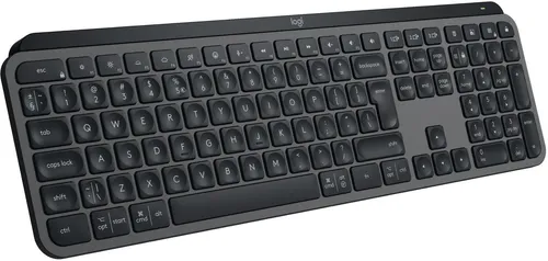 Logitech MX Keys S - Graphit, US QWERTY-Tastatur, flüssiges Tipperlebnis und intelligente Beleuchtung für mehr Komfort