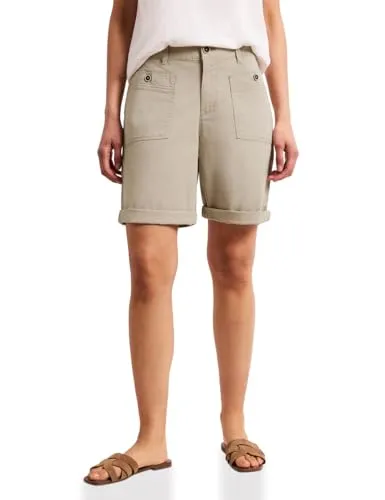 Street One Damen Straight Leg Bermuda mit Turn-Up von Street One