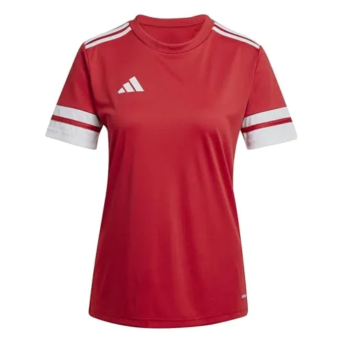 adidas Women's SQUADRA25 Jersey Short Sleeve, Team Power Red 2 / White, XXS