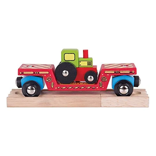 Bigjigs Rail Niedriger Bodenwagen für Traktor