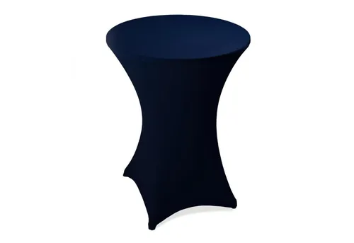 ESTEXO Stehtischhusse Stretch Stehtisch Ø 60 cm Tisch Husse Bistrotisch Dunkelblau