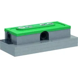 hansgrohe uBox universal Ablaufgehäuse 01000180 - Sanitärinstallation mit flacher Bauweise, ideal für Neubau und Sanierung. Hohe Ablaufleistung bis 55 l/min und einfach höhenverstellbar für optimale Anpassung.