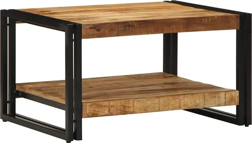 Maison Exclusive Couchtisch aus massivem Mangoholz 70x50x38 cm