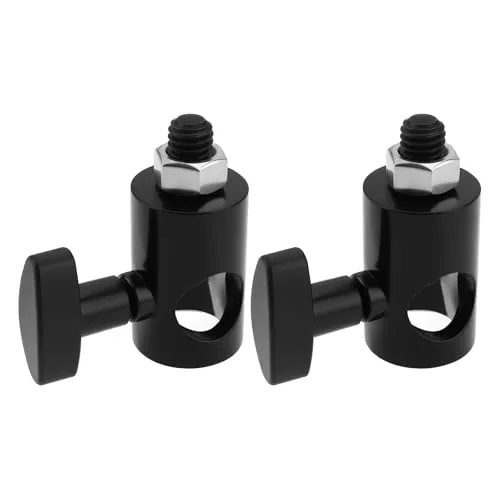 ECSiNG 2 x 3/8 Zoll DSLR Schnellkonvertierungsadapter für Foto-Lichtstative Schwenkkopf-Blitzkameras 5/8 Zoll auf 3/8 Zoll Fotoausrüstung