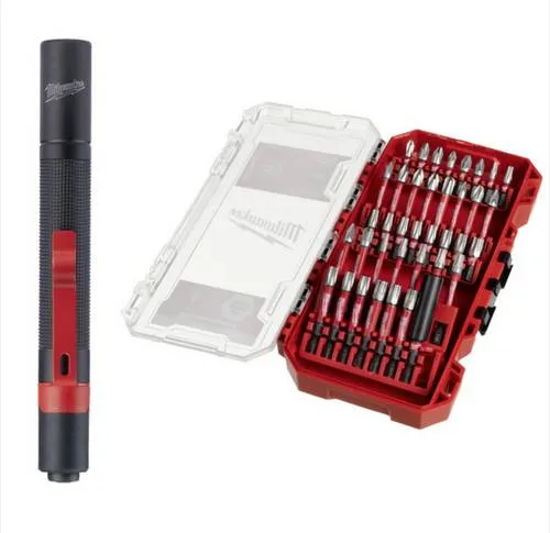 Milwaukee 4932498608 Bit-Set T-Profil - Bohrer-Bits Set mit T-Profil, enthält Kreuzschlitz Phillips und Pozidriv, ideal für präzise Schraubarbeiten und hohe Langlebigkeit.