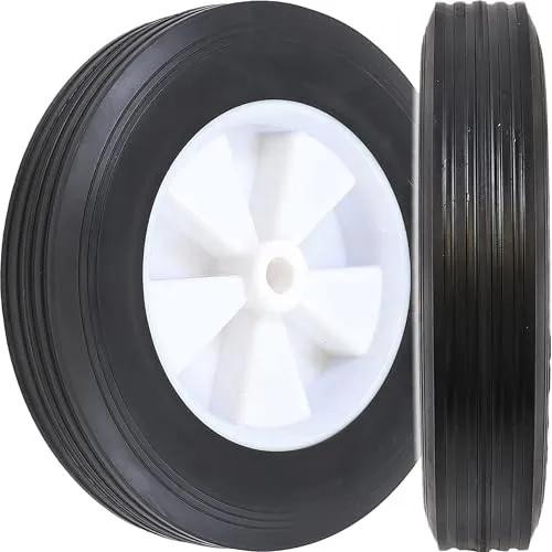 Rasenmäherrad 20cm Rad für Rassenmäher UNIVERSAL Massiv 12,7mm mit Lager Gartenwagen Rad