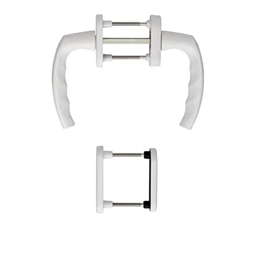 HOPPE Aluminium Balkontür Rosetten Garnitur F9016 weiss von HOPPE