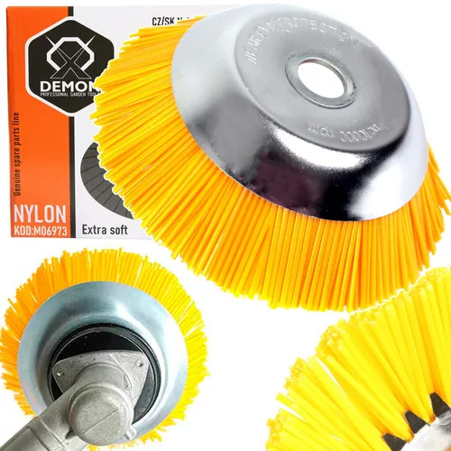 Unkrautbürste Nylonbürste Mähkopf 25,4x200mm Motorsense Freischneider EXTRA SOFT