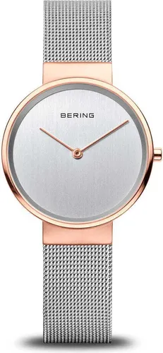 BERING Damen Uhr Quarz Movement - Classic Collection 14531-060 - Armbanduhren für Damen - Zeitlose Eleganz mit kratzfestem Saphirglas und hochwertigem roségold IP-plated Edelstahl, ideal für jeden Anlass.