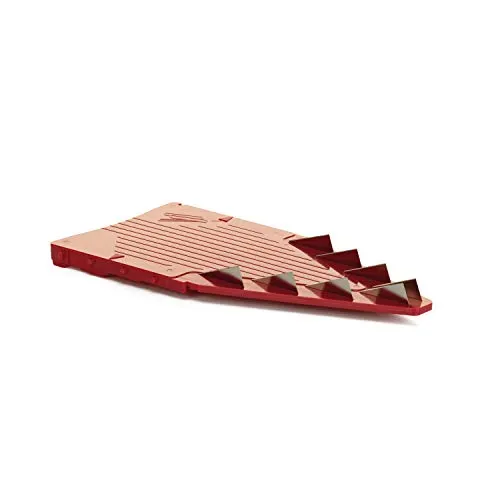 Börner Messereinschub für V5 & Vital (10mm) • Messereinsatz ideal für grobe Streifen & als Pommes Schneider • Gemüsehobel Messereinschub (V-Hobel) • Küchenhobel Zubehör • Farbe: Rot