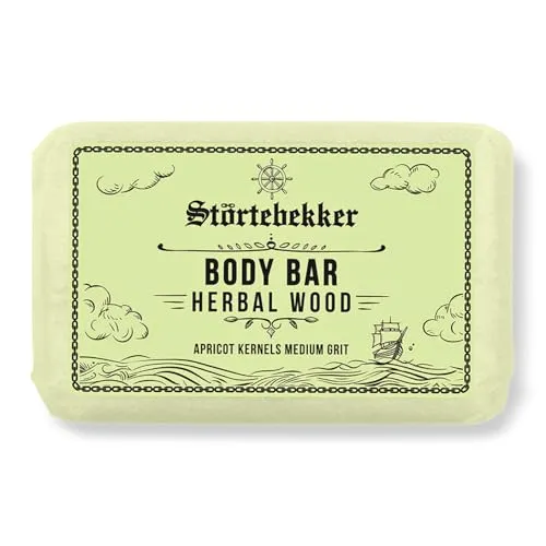 NEU: Störtebekker® Premium Body Bar Herbal Wood | Body Scrub Festes Duschgel Männer | Feste Duschseife Herren & Damen | Natürliche Reinigung, herrlicher Duft | handgefertigt & ohne Zusätze (1 x 120g)
