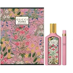 Gucci Flora by Gucci Gorgeous Gardenia EDP Geschenkset 100 ml + 10 ml - Damendüfte mit edlem Duft, der Birnenblüte, Gardenie und Patschuli vereint – ideal als Geschenk für besondere Anlässe.
