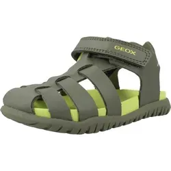 Geox Fusbetto Sandalen Grün EU 26 für Jungen - Schnürer für Kleinkinder mit wasserabweisendem Material, ideal für Outdoor-Abenteuer. Leichte, flexible Sohle mit effektivem Grip sorgt für sicheren Halt.