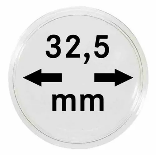 Lindner 2260325P Münzenkapseln Spezialkapsel PP 32,5 mm 10er Pack