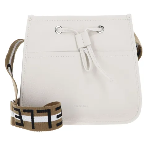 COCCINELLE Raquel Crossbody Bag Umhängetasche Schultertasche Blanco / Skin