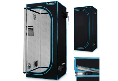 PlantiGrow Growbox - Indoor Gewächshaus 80x80x180 - Sonnen- & Sichtschutz - Kompakt und robust für den erfolgreichen Indoor-Anbau, hochwertiger, lichtundurchlässiger Stoff sorgt für optimale Wachstumsbedingungen.