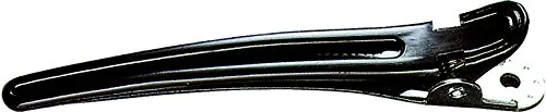 Fripac-Medis Haarclips Combi-Clips (Abteilklammern), Haarklammern zum Festklemmen und Abteilen einzelner Haarpartien, 10 Stück à 9,5 cm, schwarz